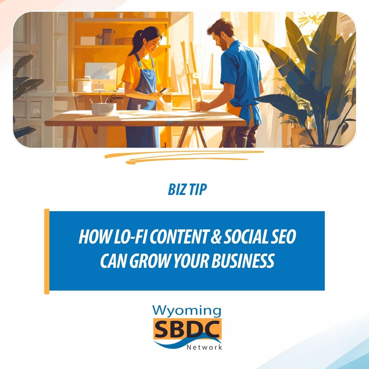 a woman recording a man with a cell phone in a workshop