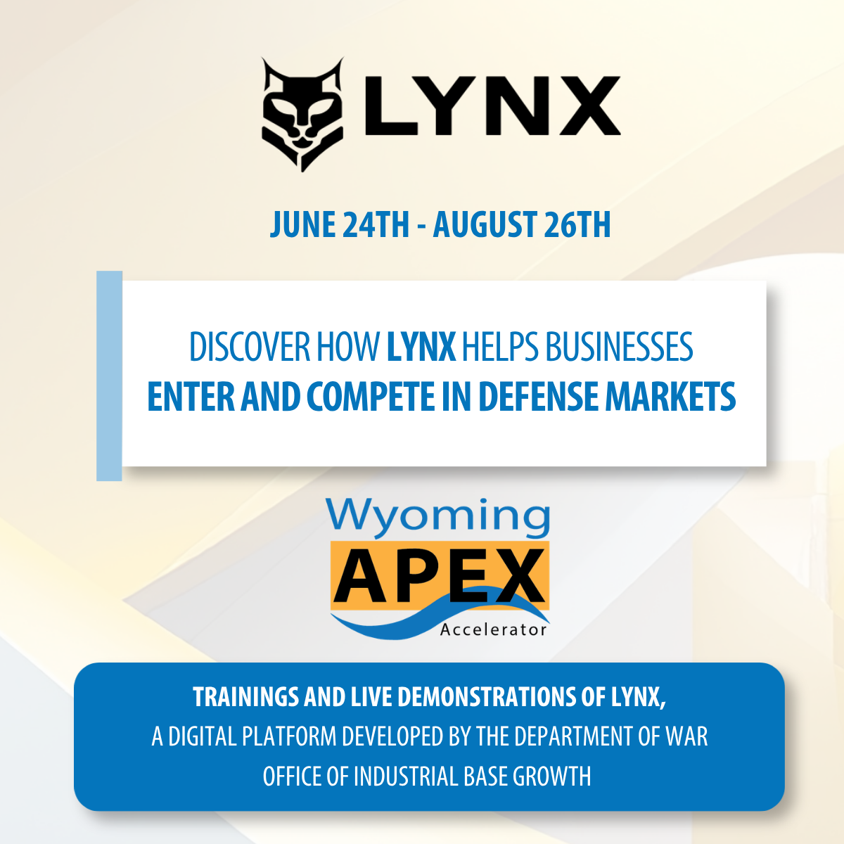 DoW Training event text
