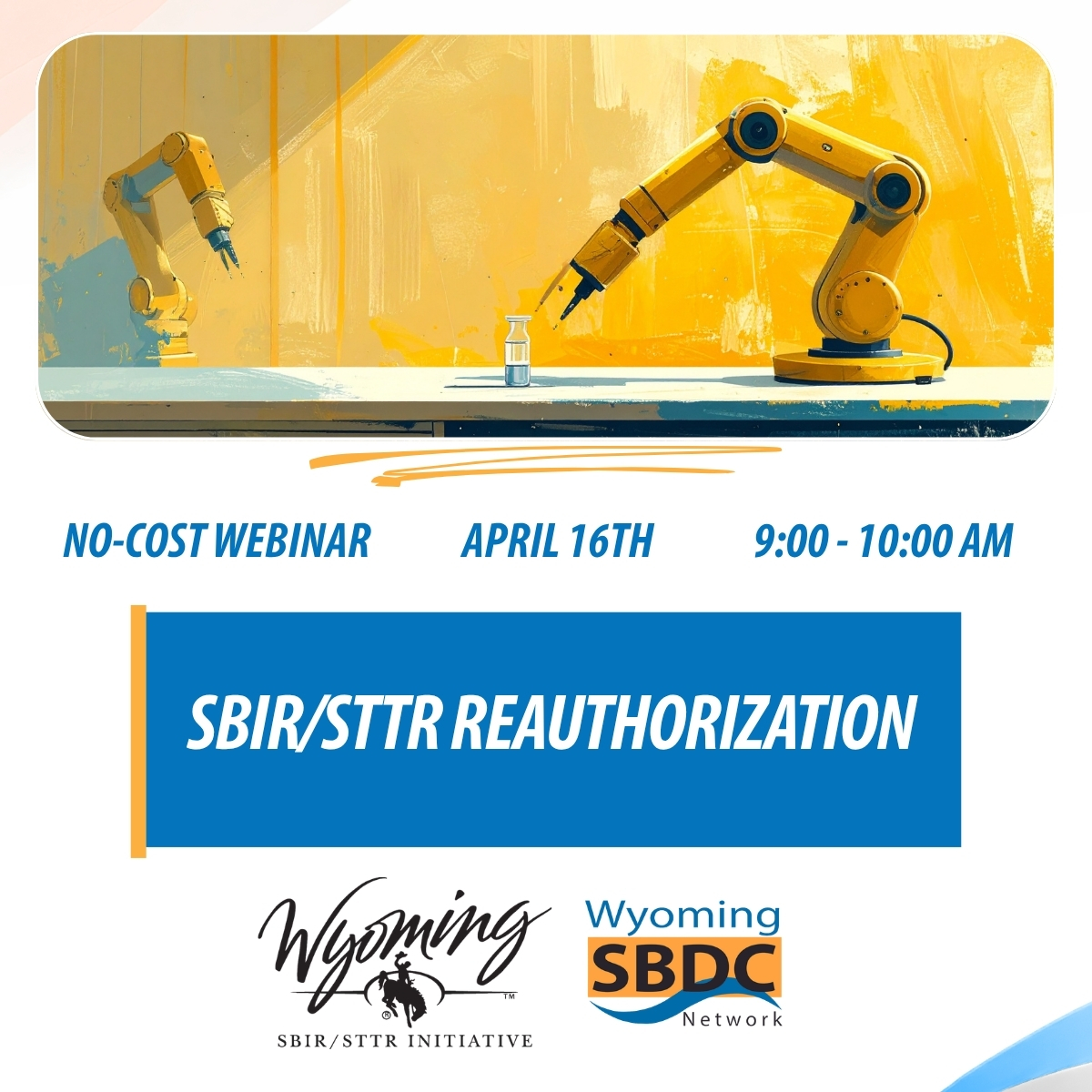 A mechanical arm holding a test tube