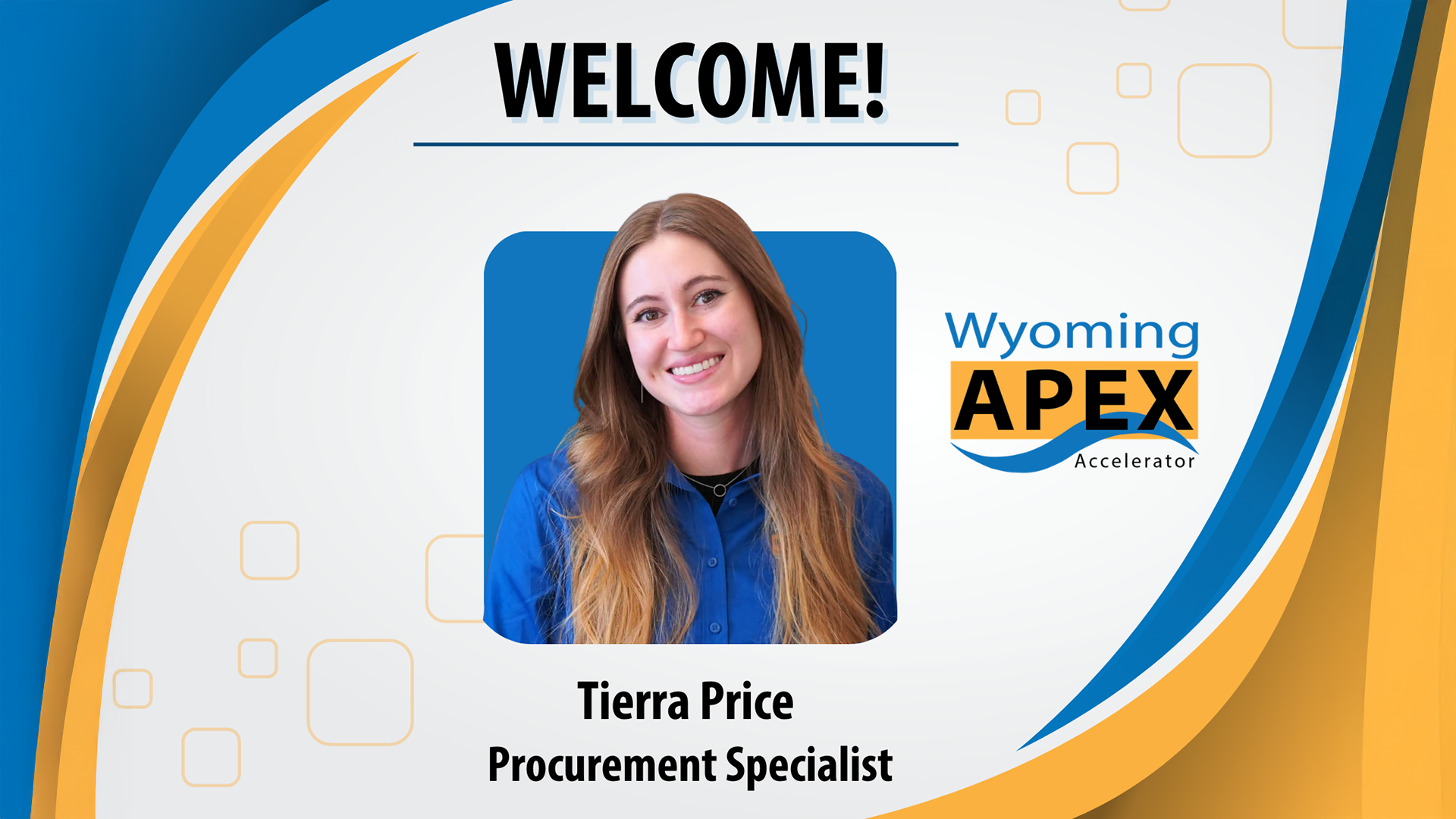 Welcome to the Team: Tierra Price