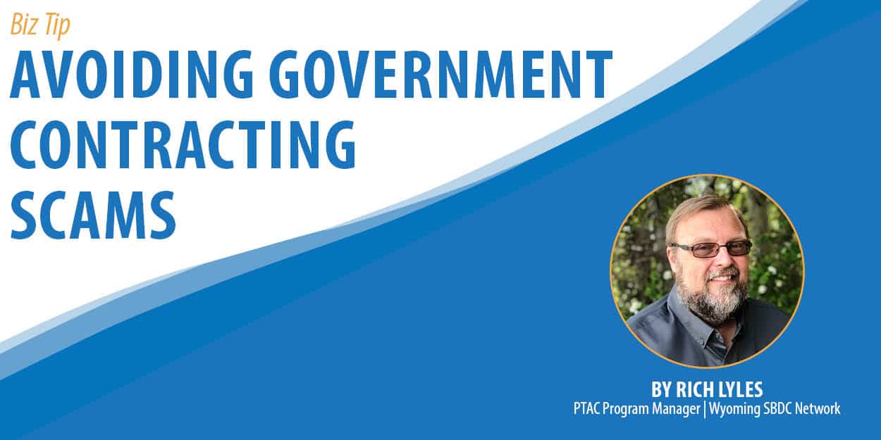 Banner Graphic: Avoiding Government Contracting Scams