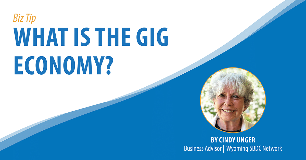 What is the Gig Economy? Biz Tip Banner Graphic