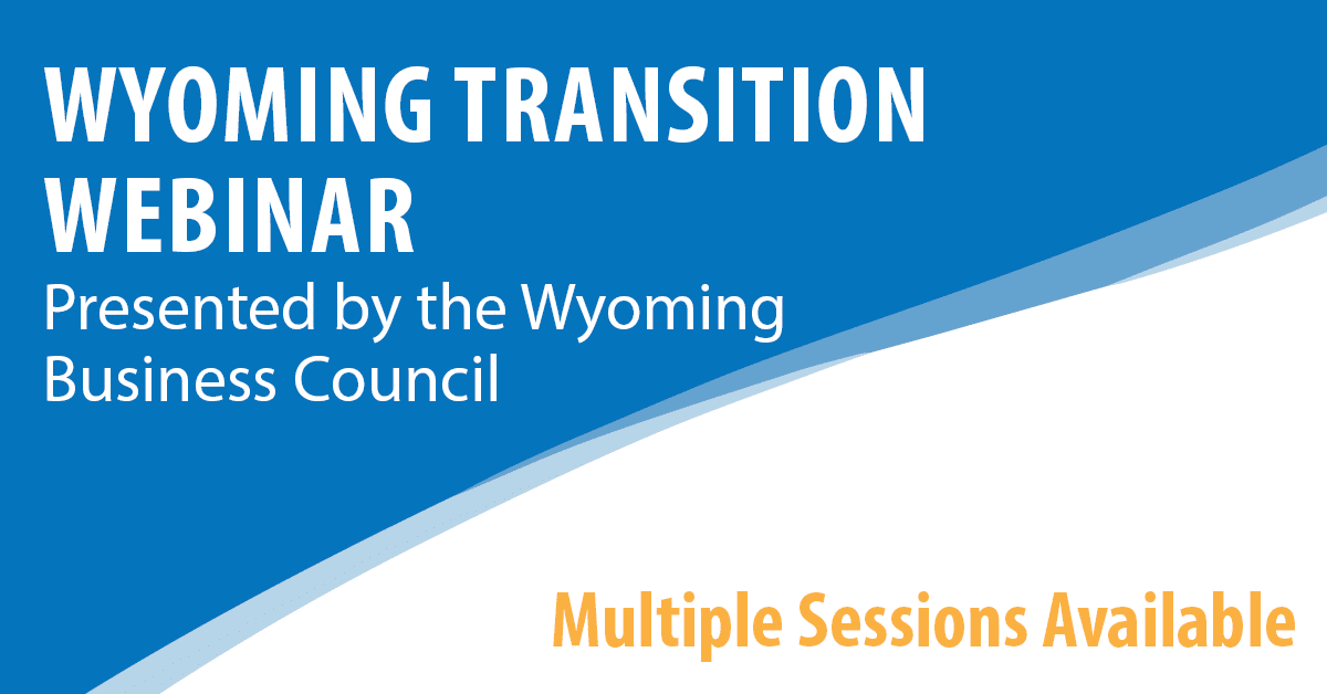 Wyoming Transition Webinar