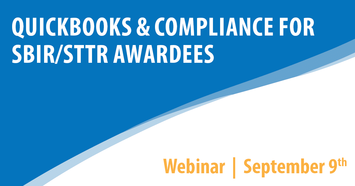 QuickBooks & Compliance for SBIR/STTR Awardees