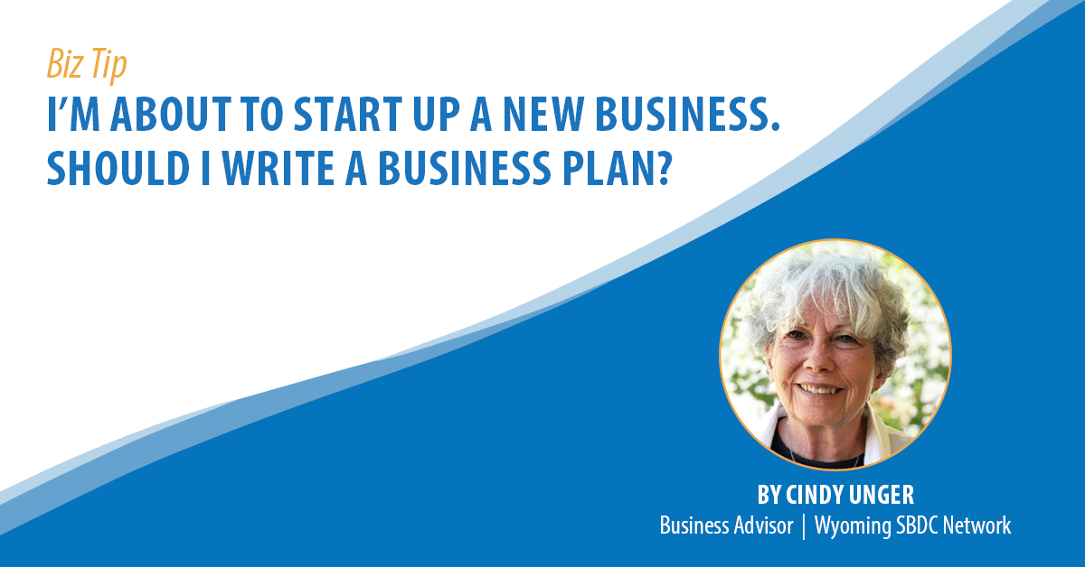 I’m About to Start Up a New Business. Should I Write a Business Plan?