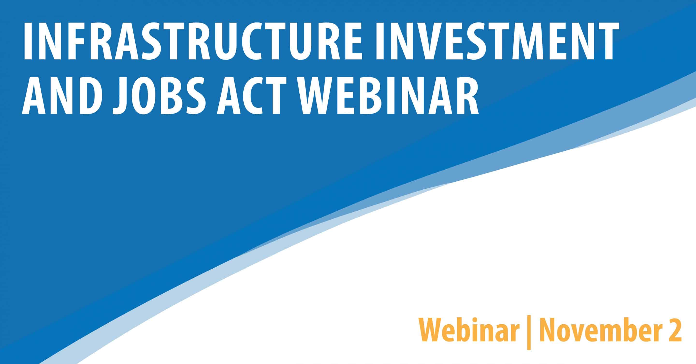Infrastructure Investment & Jobs Act Webinar