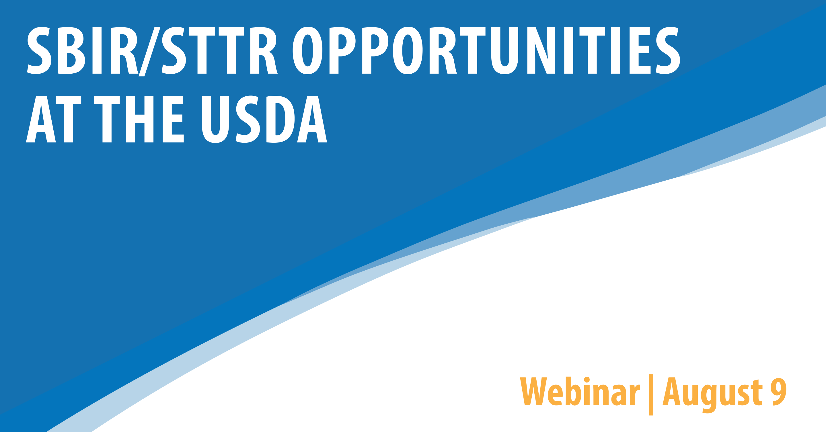 SBIR/STTR Opportunities at the USDA