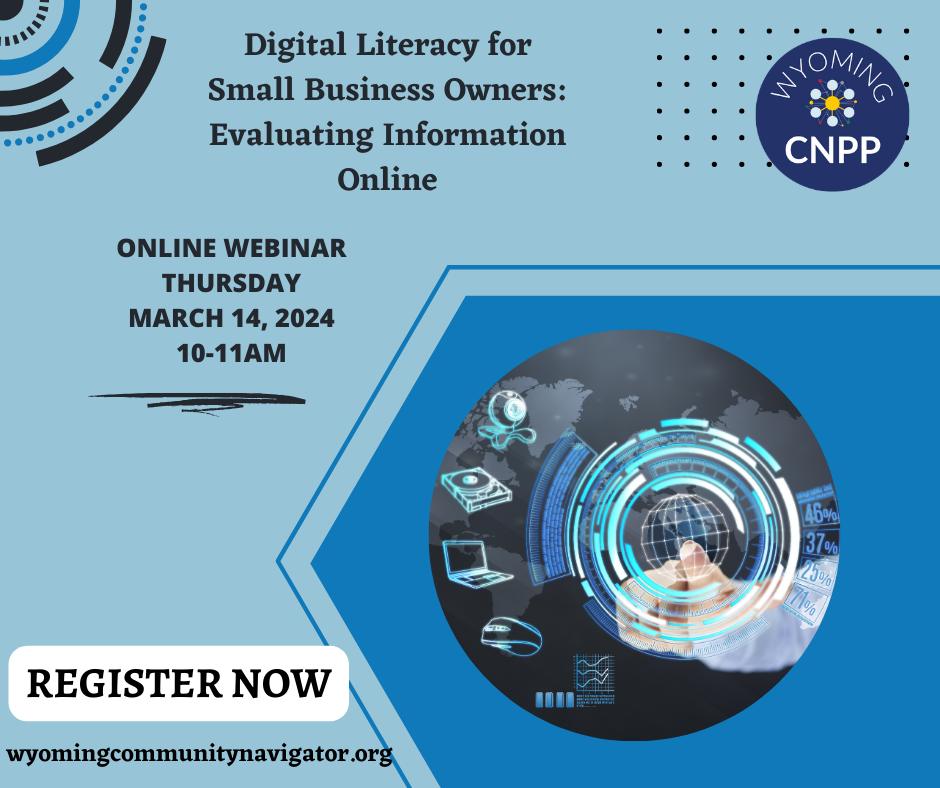 Community Navigator Program: Digital Literacy for Small Business Owners: Evaluating Information Online